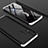 Oppo A8用ハードケース プラスチック 質感もマット 前面と背面 360度 フルカバー Oppo シルバー・ブラック