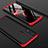 Oppo A8用ハードケース プラスチック 質感もマット 前面と背面 360度 フルカバー Oppo レッド・ブラック