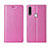 Oppo A8用手帳型 レザーケース スタンド カバー Oppo ピンク