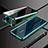 Oppo A9 (2020)用ケース 高級感 手触り良い アルミメタル 製の金属製 360度 フルカバーバンパー 鏡面 カバー M02 Oppo グリーン