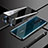 Oppo A9 (2020)用ケース 高級感 手触り良い アルミメタル 製の金属製 360度 フルカバーバンパー 鏡面 カバー M02 Oppo ブラック