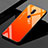 Oppo A9用ハイブリットバンパーケース プラスチック 鏡面 虹 グラデーション 勾配色 カバー Oppo オレンジ