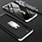 Oppo A91用ハードケース プラスチック 質感もマット 前面と背面 360度 フルカバー アンド指輪 Oppo シルバー・ブラック