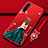Oppo A91用シリコンケース ソフトタッチラバー バタフライ ドレスガール ドレス少女 カバー Oppo グリーン