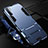 Oppo A91用ハイブリットバンパーケース スタンド プラスチック 兼シリコーン カバー A01 Oppo ネイビー
