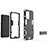 Oppo A94 5G用ハイブリットバンパーケース スタンド プラスチック 兼シリコーン カバー Oppo 