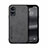 Oppo A98 5G用ケース 高級感 手触り良いレザー柄 DY2 Oppo ブラック