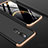 Oppo A9X用ハードケース プラスチック 質感もマット 前面と背面 360度 フルカバー Oppo ゴールド・ブラック