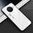 Oppo Ace2用ハイブリットバンパーケース プラスチック 鏡面 虹 グラデーション 勾配色 カバー Oppo ホワイト