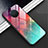Oppo Ace2用ハイブリットバンパーケース プラスチック 鏡面 虹 グラデーション 勾配色 カバー Oppo シアン