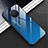 Oppo Ace2用ハイブリットバンパーケース プラスチック 鏡面 虹 グラデーション 勾配色 カバー Oppo ネイビー