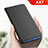 Oppo AX7用手帳型 レザーケース スタンド カバー L01 Oppo ブラック