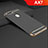 Oppo AX7用ケース 高級感 手触り良い メタル兼プラスチック バンパー M01 Oppo ブラック