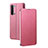 Oppo F15用手帳型 レザーケース スタンド カバー L01 Oppo ピンク