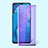 Oppo F15用強化ガラス フル液晶保護フィルム アンチグレア ブルーライト F02 Oppo ブラック