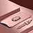 Oppo Find X用ケース 高級感 手触り良い メタル兼プラスチック バンパー アンド指輪 亦 ひも Oppo ローズゴールド