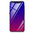 Oppo Find X用ハイブリットバンパーケース プラスチック 鏡面 虹 グラデーション 勾配色 カバー H01 Oppo パープル