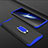 Oppo Find X Super Flash Edition用ハードケース プラスチック 質感もマット 前面と背面 360度 フルカバー アンド指輪 S01 Oppo ネイビー・ブラック