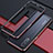 Oppo Find X2用ケース 高級感 手触り良い アルミメタル 製の金属製 バンパー カバー Oppo レッド