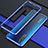 Oppo Find X2用ケース 高級感 手触り良い アルミメタル 製の金属製 バンパー カバー Oppo ネイビー
