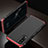 Oppo Find X2 Lite用ケース 高級感 手触り良い アルミメタル 製の金属製 カバー T01 Oppo レッド・ブラック