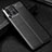 ブラック Oppo Find X3 5G用シリコンケース ソフトタッチラバー レザー柄 カバー S01 Oppo ブラック