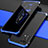 Oppo Find X3 Lite 5G用360度 フルカバー ケース 高級感 手触り良い アルミメタル 製の金属製 M01 Oppo ネイビー・ブラック