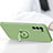 Oppo Find X3 Lite 5G用極薄ソフトケース シリコンケース 耐衝撃 全面保護 アンド指輪 マグネット式 バンパー Oppo 
