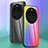 Oppo Find X6 5G用ハイブリットバンパーケース プラスチック 鏡面 虹 グラデーション 勾配色 カバー LS2 Oppo