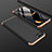 Oppo K1用ハードケース プラスチック 質感もマット 前面と背面 360度 フルカバー Oppo ゴールド・ブラック