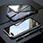 Oppo K1用ケース 高級感 手触り良い アルミメタル 製の金属製 360度 フルカバーバンパー 鏡面 カバー T05 Oppo ブラック
