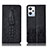 Oppo K10X 5G用手帳型 レザーケース スタンド カバー H03P Oppo ブラック