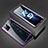Oppo K9 5G用ケース 高級感 手触り良い アルミメタル 製の金属製 360度 フルカバーバンパー 鏡面 カバー P01 Oppo パープル