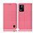 Oppo K9X 5G用手帳型 布 スタンド H14P Oppo ピンク