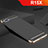 Oppo R15X用ケース 高級感 手触り良い メタル兼シリコン バンパー M02 Oppo ブラック