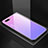 Oppo R15X用ハイブリットバンパーケース プラスチック 鏡面 虹 グラデーション 勾配色 カバー H01 Oppo パープル