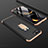 Oppo R15X用ハードケース プラスチック 質感もマット アンド指輪 マグネット式 P01 Oppo ゴールド・ブラック
