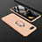 Oppo R15X用ハードケース プラスチック 質感もマット アンド指輪 マグネット式 P01 Oppo ゴールド