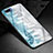 Oppo R17 Neo用ハイブリットバンパーケース プラスチック パターン 鏡面 カバー M01 Oppo ブルー