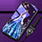 Oppo R17 Neo用ハイブリットバンパーケース プラスチック ドレスガール ドレス少女 鏡面 カバー M01 Oppo ネイビー