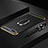 Oppo R17 Neo用ケース 高級感 手触り良い メタル兼プラスチック バンパー アンド指輪 T02 Oppo ブラック