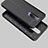 Oppo R17 Pro用シリコンケース ソフトタッチラバー レザー柄 W01 Oppo ブラック
