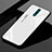 Oppo Realme X用ハイブリットバンパーケース プラスチック 鏡面 虹 グラデーション 勾配色 カバー Oppo ホワイト