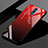 Oppo Realme X用ハイブリットバンパーケース プラスチック 鏡面 虹 グラデーション 勾配色 カバー Oppo レッド