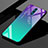 Oppo Realme X用ハイブリットバンパーケース プラスチック 鏡面 虹 グラデーション 勾配色 カバー Oppo マルチカラー