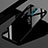 Oppo Realme X用ハイブリットバンパーケース プラスチック 鏡面 虹 グラデーション 勾配色 カバー Oppo ブラック