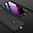Oppo Realme X用ハードケース プラスチック 質感もマット 前面と背面 360度 フルカバー Oppo ブラック