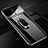 Oppo Realme X用ハードケース プラスチック 質感もマット アンド指輪 マグネット式 A01 Oppo ブラック