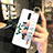 Oppo Realme X用ハイブリットバンパーケース プラスチック 鏡面 花 カバー Oppo 
