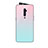 Oppo Reno 10X Zoom用ハイブリットバンパーケース プラスチック 鏡面 虹 グラデーション 勾配色 カバー Oppo ピンク